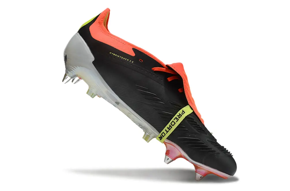 Adidas Predator 24 Elite Foldover Tongue SG - Black/Electric Orange/Neon Green