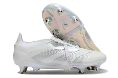Adidas Predator 24 Elite Foldover Tongue SG - White/Iridescent Silver/Reflective Grey