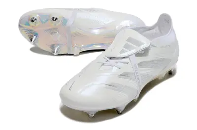 Adidas Predator 24 Elite Foldover Tongue SG - White/Iridescent Silver/Reflective Grey