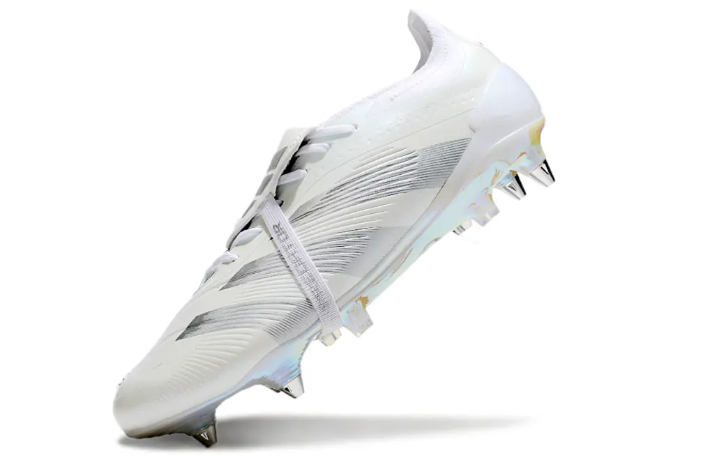 Adidas Predator 24 Elite Foldover Tongue SG - White/Iridescent Silver/Reflective Grey
