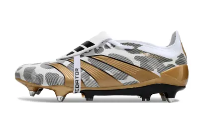 Adidas Predator 24 Elite Foldover Tongue SG - White/Metallic Gold/Black