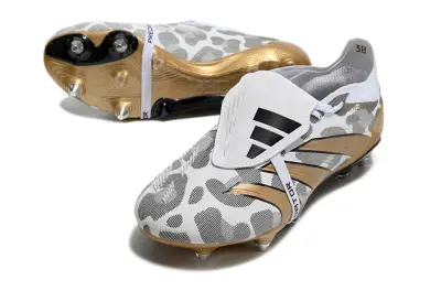 Adidas Predator 24 Elite Foldover Tongue SG - White/Metallic Gold/Black