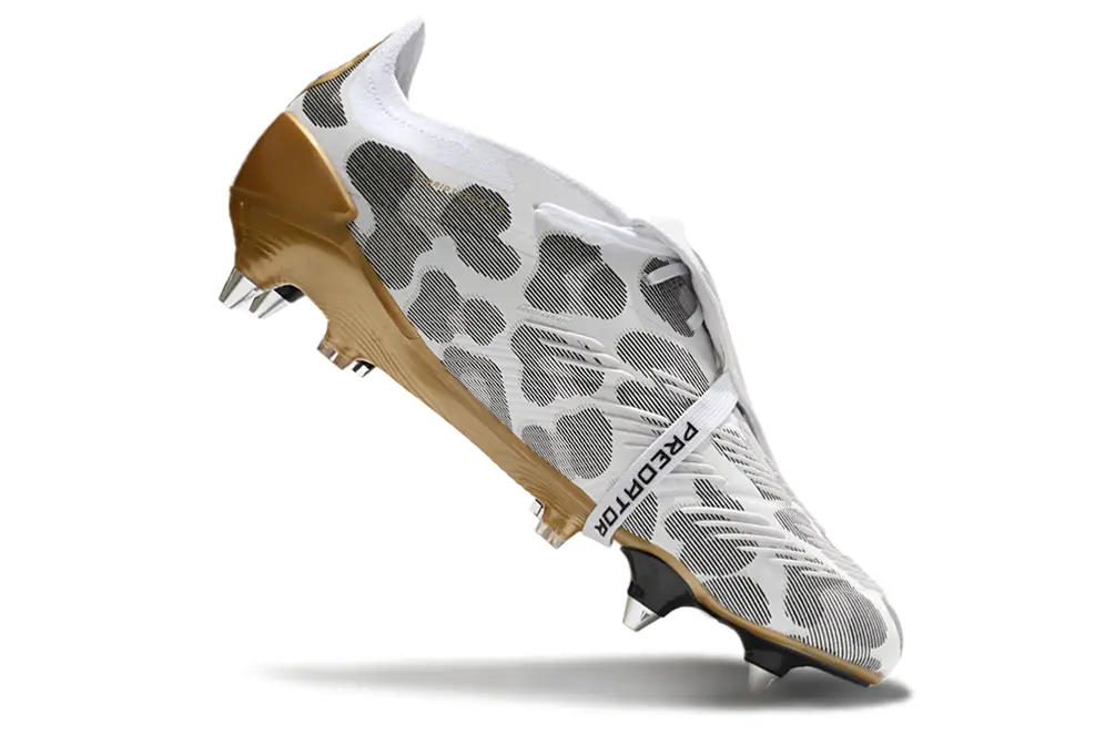 Adidas Predator 24 Elite Foldover Tongue SG - White/Metallic Gold/Black
