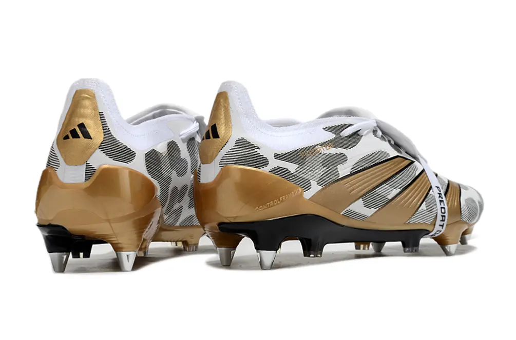 Adidas Predator 24 Elite Foldover Tongue SG - White/Metallic Gold/Black