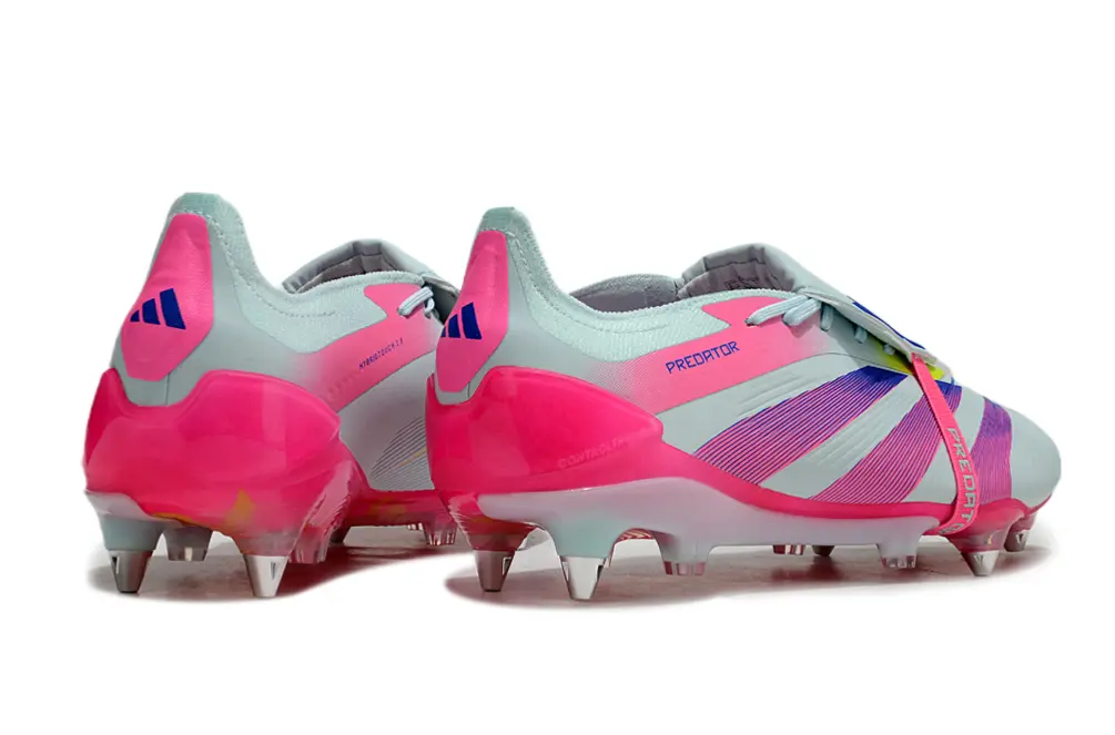 Adidas Predator 24 Elite Foldover Tongue SG - Gray/Electric Pink/Dynamic Blue