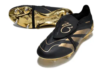 Adidas Predator 24 Elite Foldover Tongue SG - Black/Golden Black/Gold Shimmer