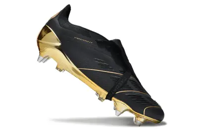 Adidas Predator 24 Elite Foldover Tongue SG - Black/Golden Black/Gold Shimmer