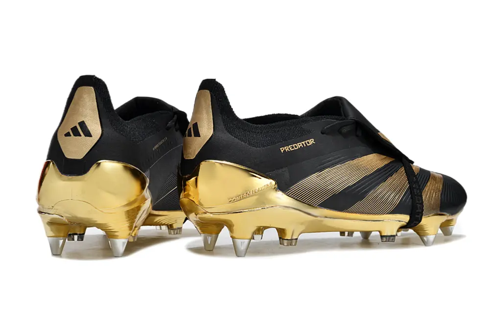 Adidas Predator 24 Elite Foldover Tongue SG - Black/Golden Black/Gold Shimmer