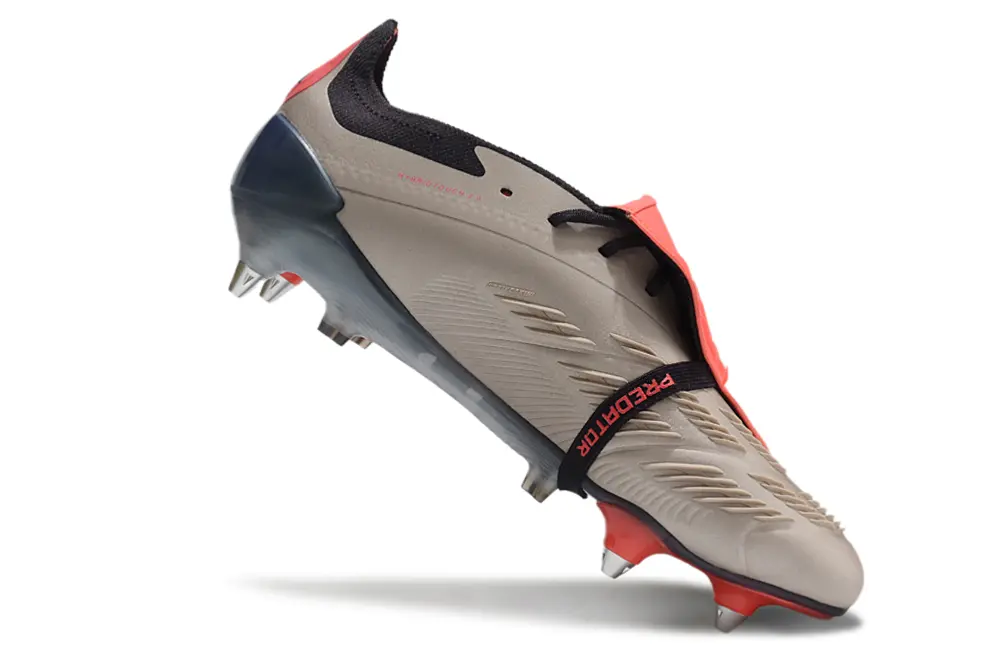 Adidas Predator 24 Elite Foldover Tongue SG - Grey/Vibrant Red/Deep Blue