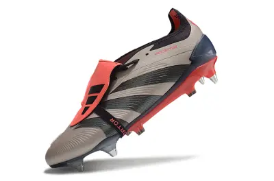Adidas Predator 24 Elite Foldover Tongue SG - Grey/Vibrant Red/Deep Blue