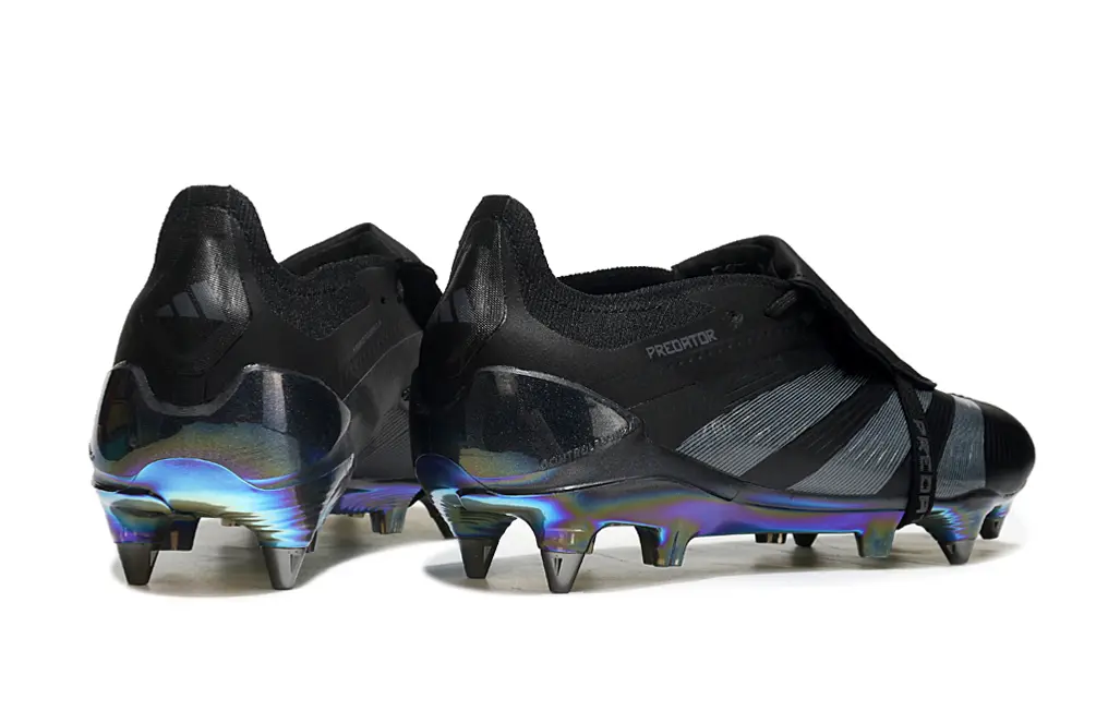 Adidas Predator 24 Elite Foldover Tongue SG - Black/Electric Blue/Iridescent Gold