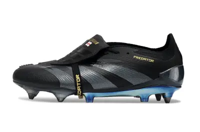 Adidas Predator 24 Elite Foldover Tongue SG - Black/Metallic Silver/Glacier Blue