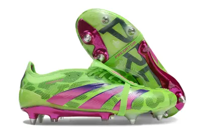 Adidas Predator 24 Elite Foldover Tongue SG - Green/Neon Green/Fuchsia Pink