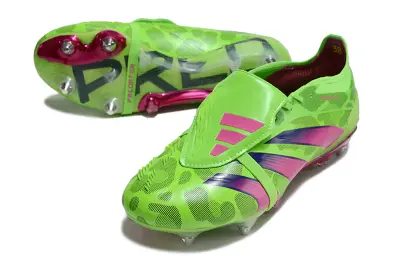 Adidas Predator 24 Elite Foldover Tongue SG - Green/Neon Green/Fuchsia Pink