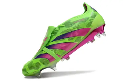 Adidas Predator 24 Elite Foldover Tongue SG - Green/Neon Green/Fuchsia Pink