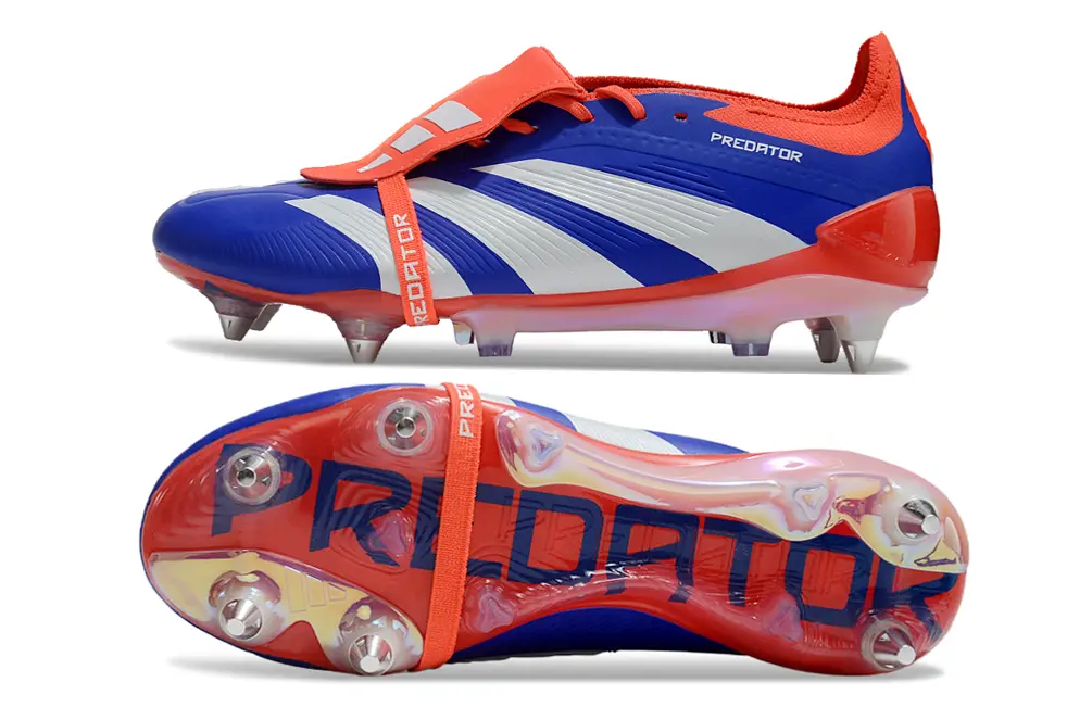 Adidas Predator 24 Elite Foldover Tongue SG - Blue/Vibrant Blue/Fiery Red