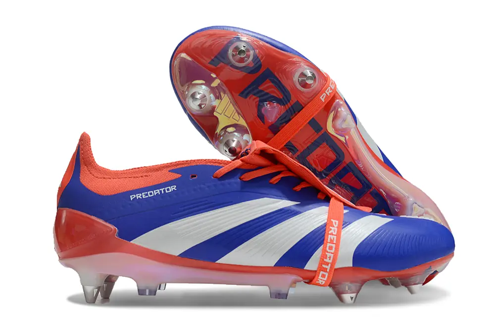 Adidas Predator 24 Elite Foldover Tongue SG - Blue/Vibrant Blue/Fiery Red