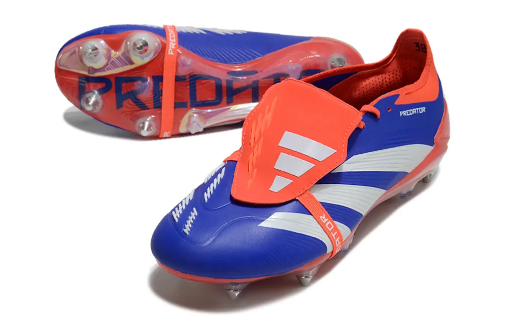Adidas Predator 24 Elite Foldover Tongue SG - Blue/Vibrant Blue/Fiery Red