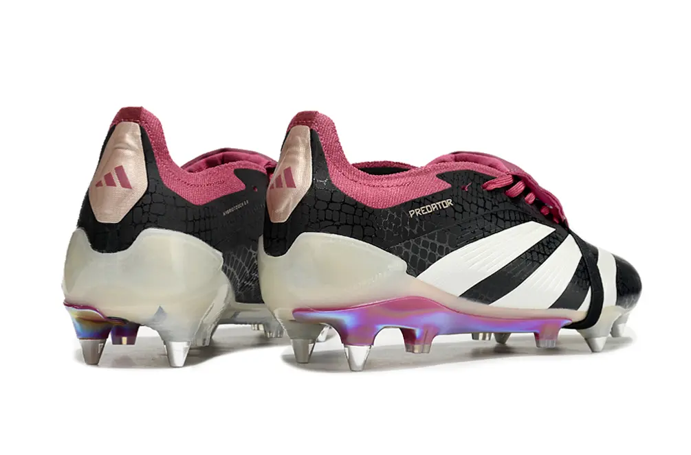 Adidas Predator 24 Elite Foldover Tongue SG - Black/Crimson Red/Iridescent White
