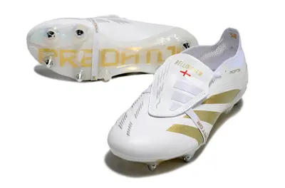 Adidas Predator 24 Elite Foldover Tongue SG - White/Gold Accent/Impact White