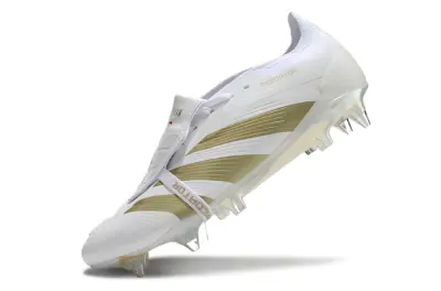 Adidas Predator 24 Elite Foldover Tongue SG - White/Gold Accent/Impact White