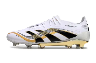 Adidas Predator 25 Elite FG - White/Black/Gold