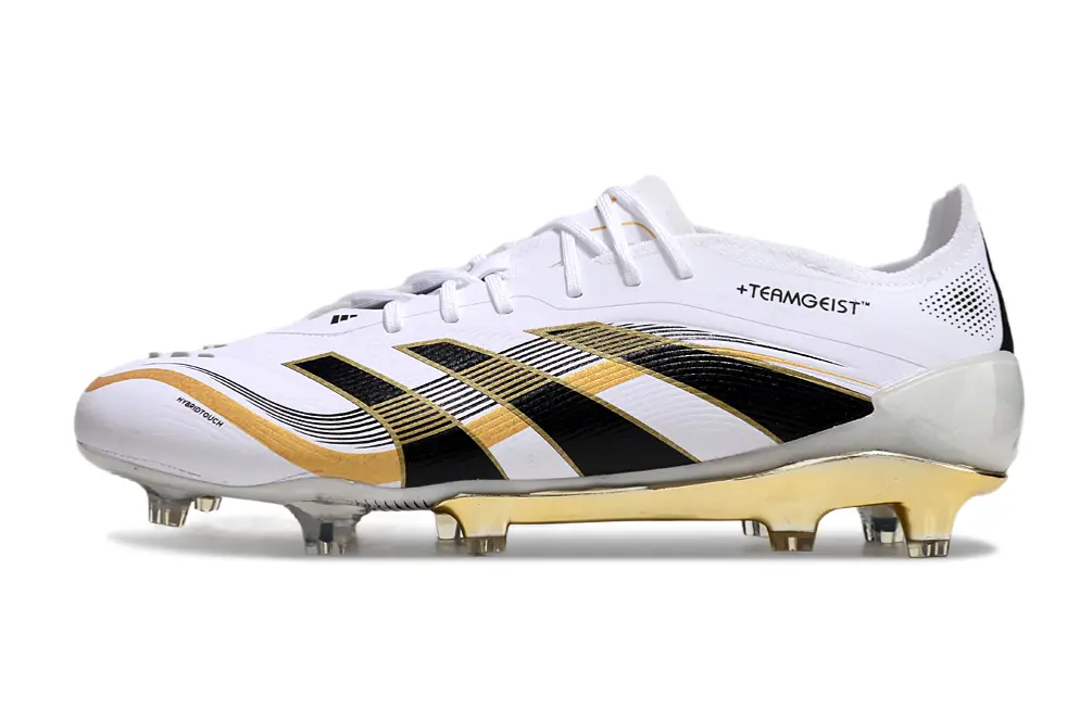 Adidas Predator 25 Elite FG - White/Black/Gold