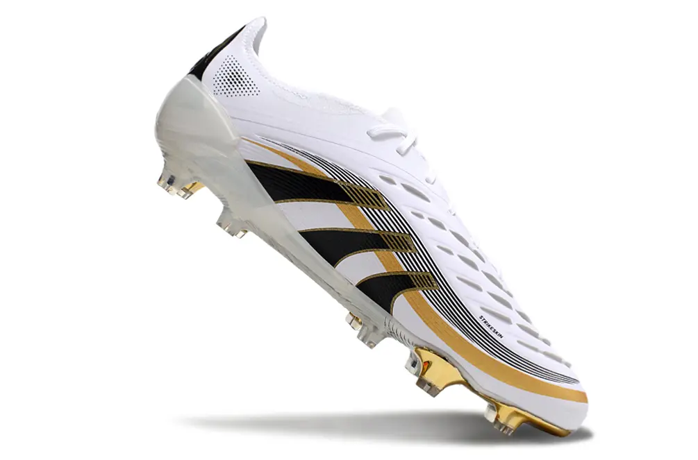 Adidas Predator 25 Elite FG - White/Black/Gold