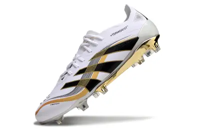 Adidas Predator 25 Elite FG - White/Black/Gold