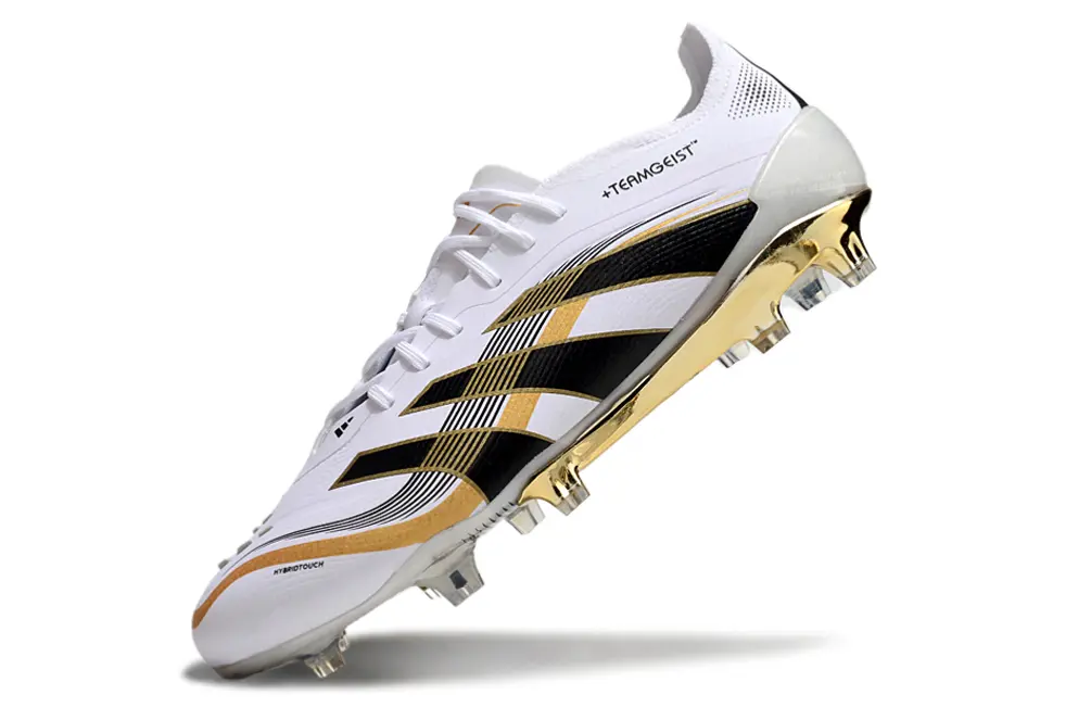 Adidas Predator 25 Elite FG - White/Black/Gold