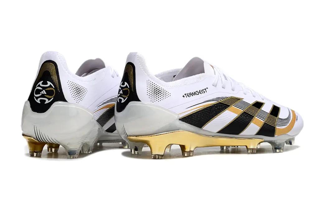 Adidas Predator 25 Elite FG - White/Black/Gold