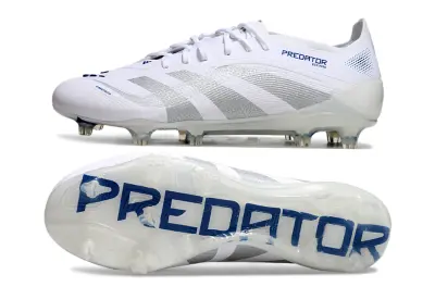 Adidas Predator 25 Elite FG - White/Silver/Blue