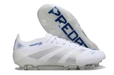 Adidas Predator 25 Elite FG - White/Silver/Blue