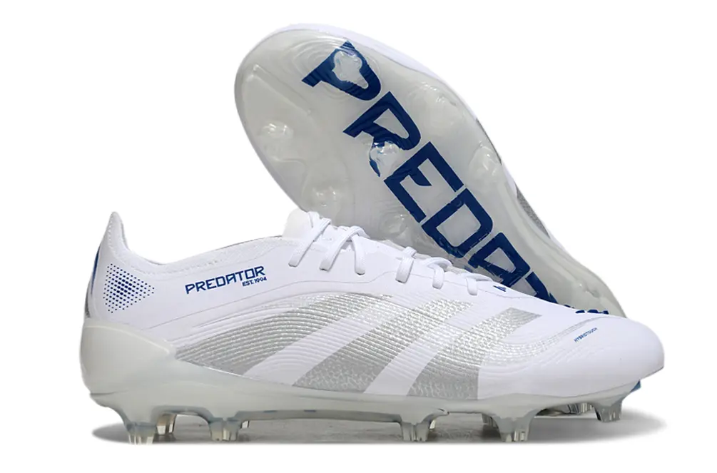 Adidas Predator 25 Elite FG - White/Silver/Blue