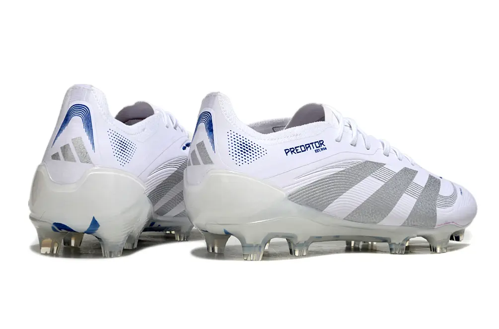 Adidas Predator 25 Elite FG - White/Silver/Blue