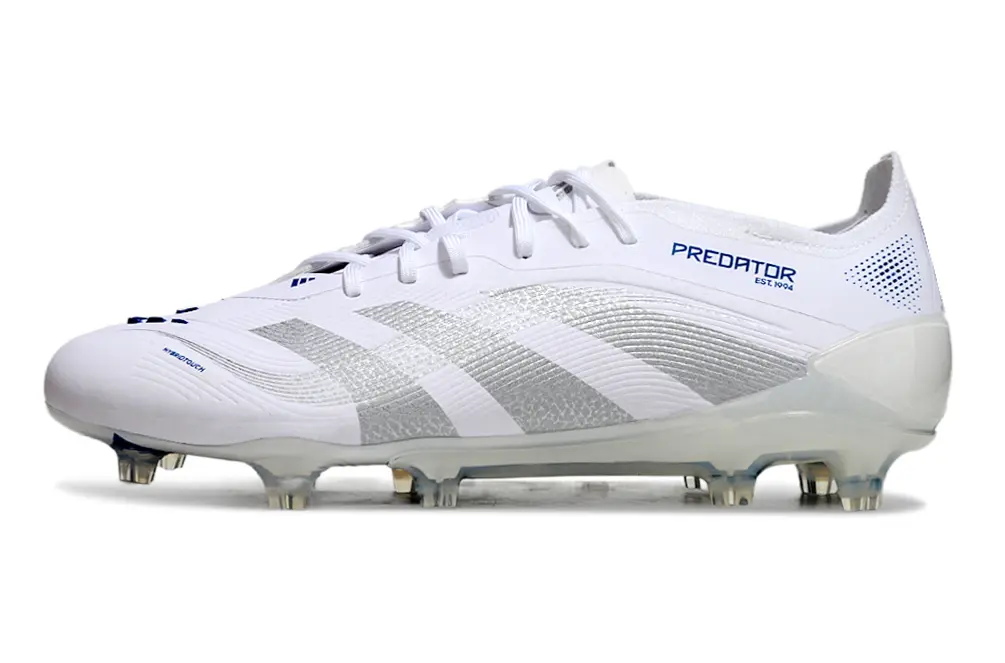 Adidas Predator 25 Elite FG - White/Silver/Blue