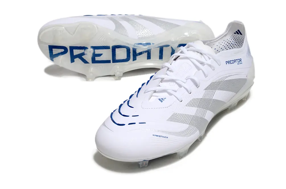 Adidas Predator 25 Elite FG - White/Silver/Blue