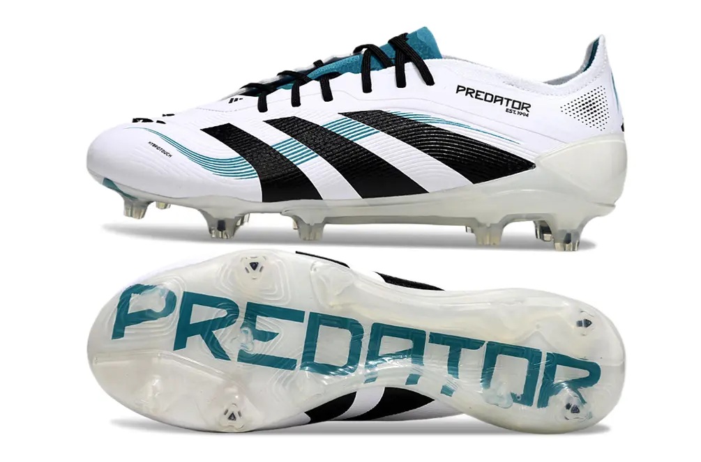 Adidas Predator 25 Elite FG - White/Black/Teal