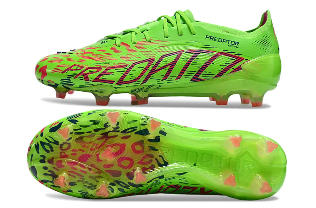 Adidas Predator 25 Elite FG - Green/Neon Green/Pink Burst