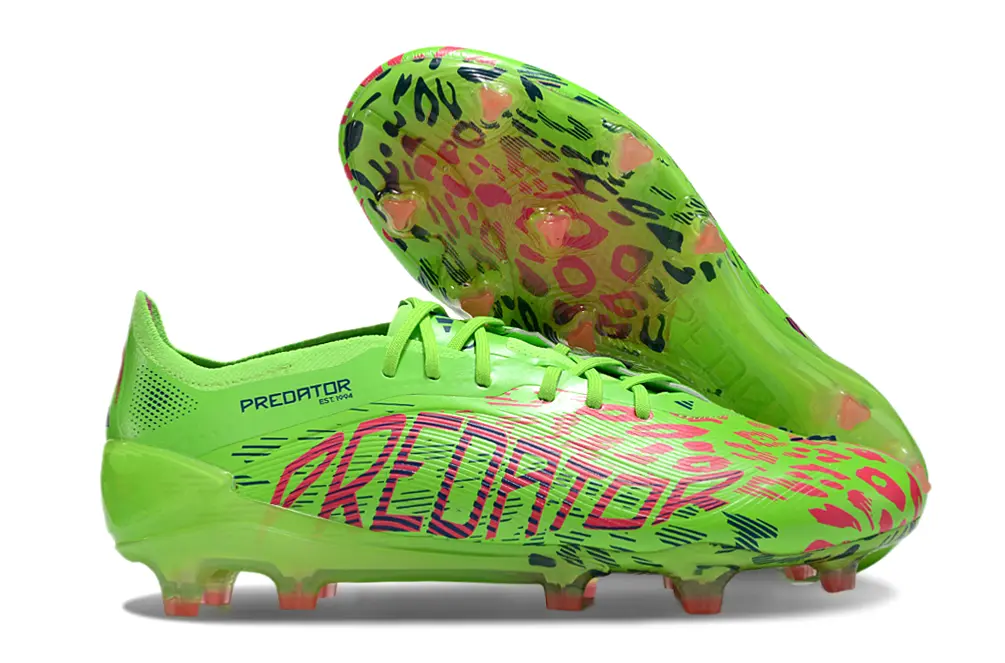 Adidas Predator 25 Elite FG - Green/Neon Green/Pink Burst
