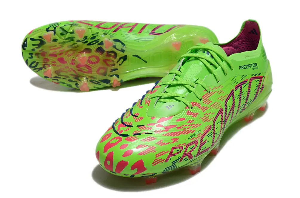 Adidas Predator 25 Elite FG - Green/Neon Green/Pink Burst