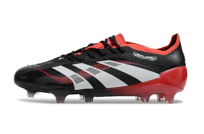 Adidas Predator 25 Elite FG - Black/Fiery Red/White