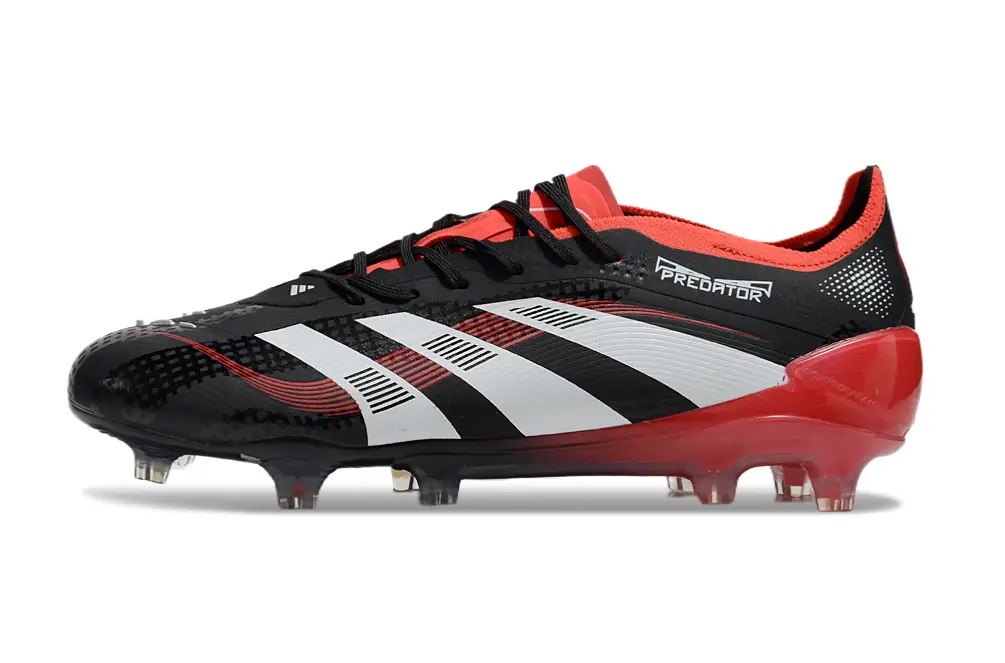 Adidas Predator 25 Elite FG - Black/Fiery Red/White