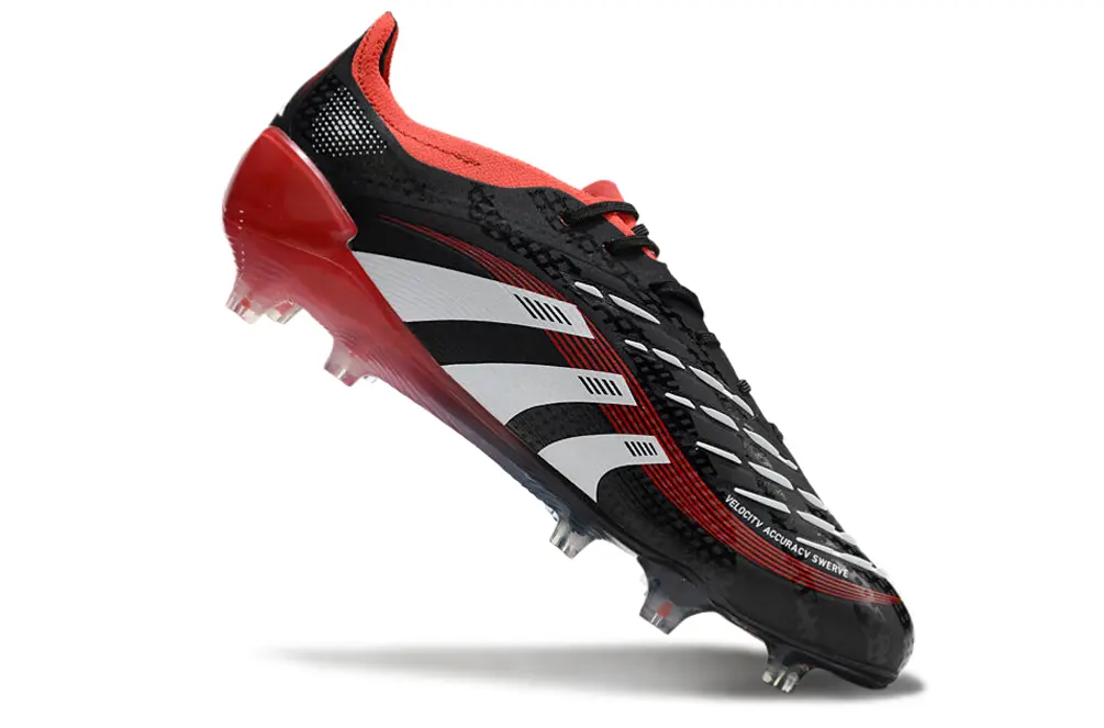 Adidas Predator 25 Elite FG - Black/Fiery Red/White