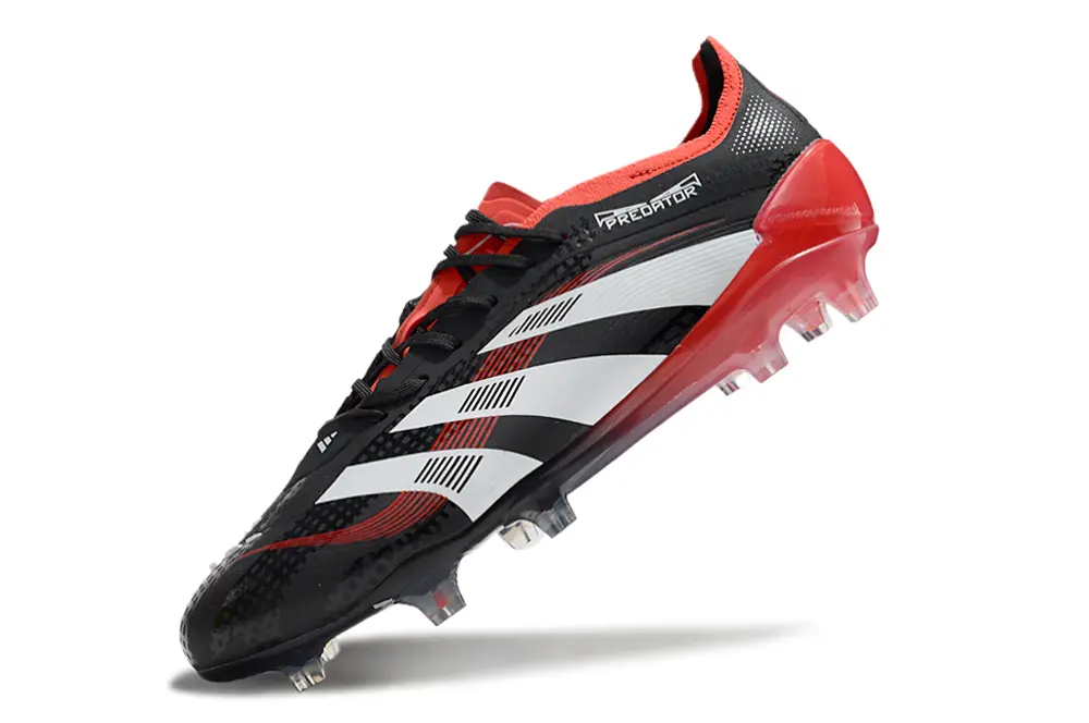 Adidas Predator 25 Elite FG - Black/Fiery Red/White