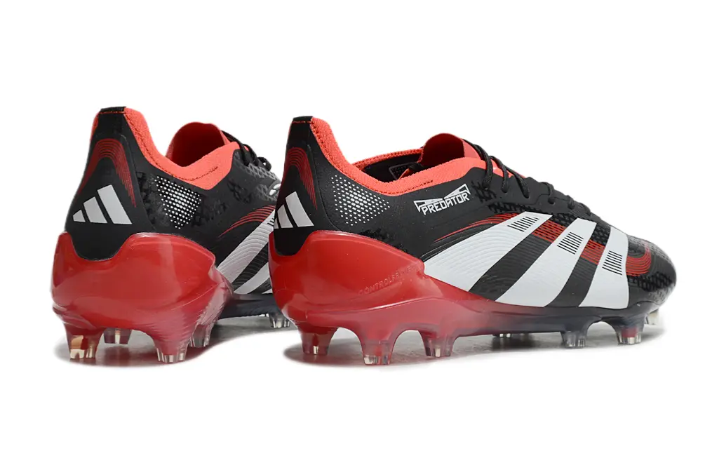 Adidas Predator 25 Elite FG - Black/Fiery Red/White