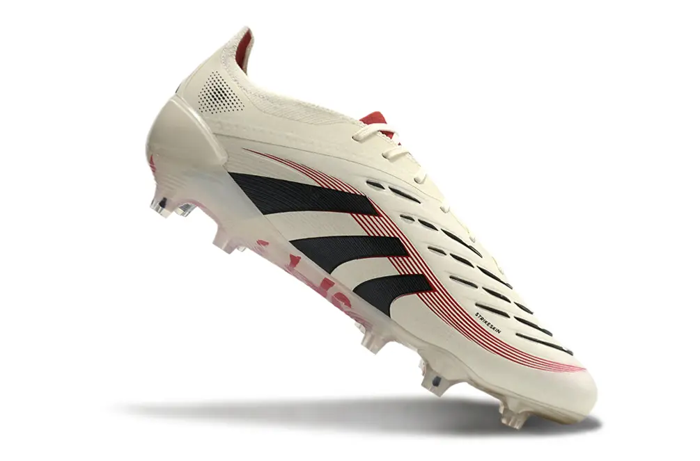 Adidas Predator 25 Elite FG - Cream/Crimson Red/Black