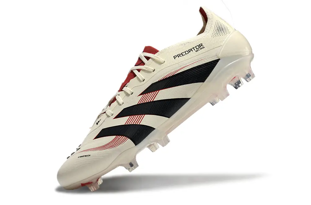 Adidas Predator 25 Elite FG - Cream/Crimson Red/Black
