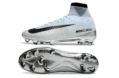 CR7 x Nike Mercurial Superfly 5 Elite FG - White/Iridescent Silver/Black