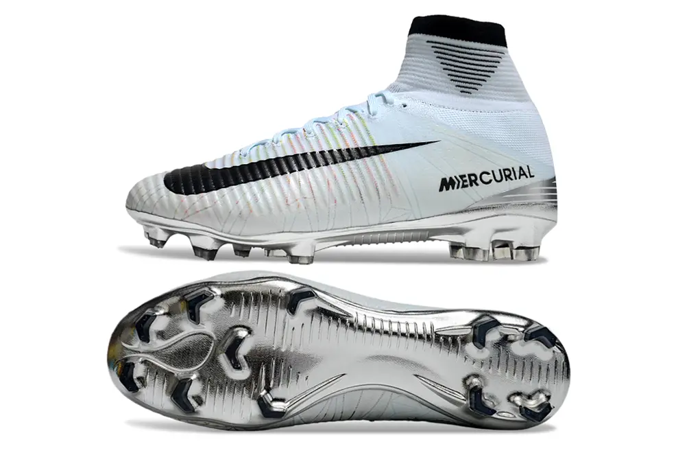 CR7 x Nike Mercurial Superfly 5 Elite FG - White/Iridescent Silver/Black
